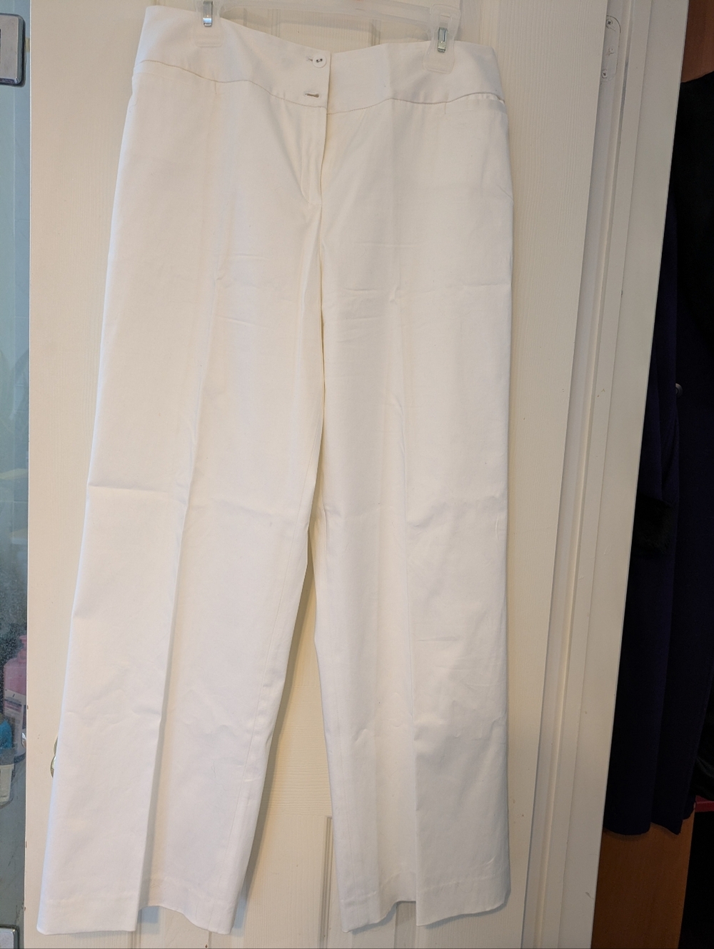 Jones New York White Stretch Trousers